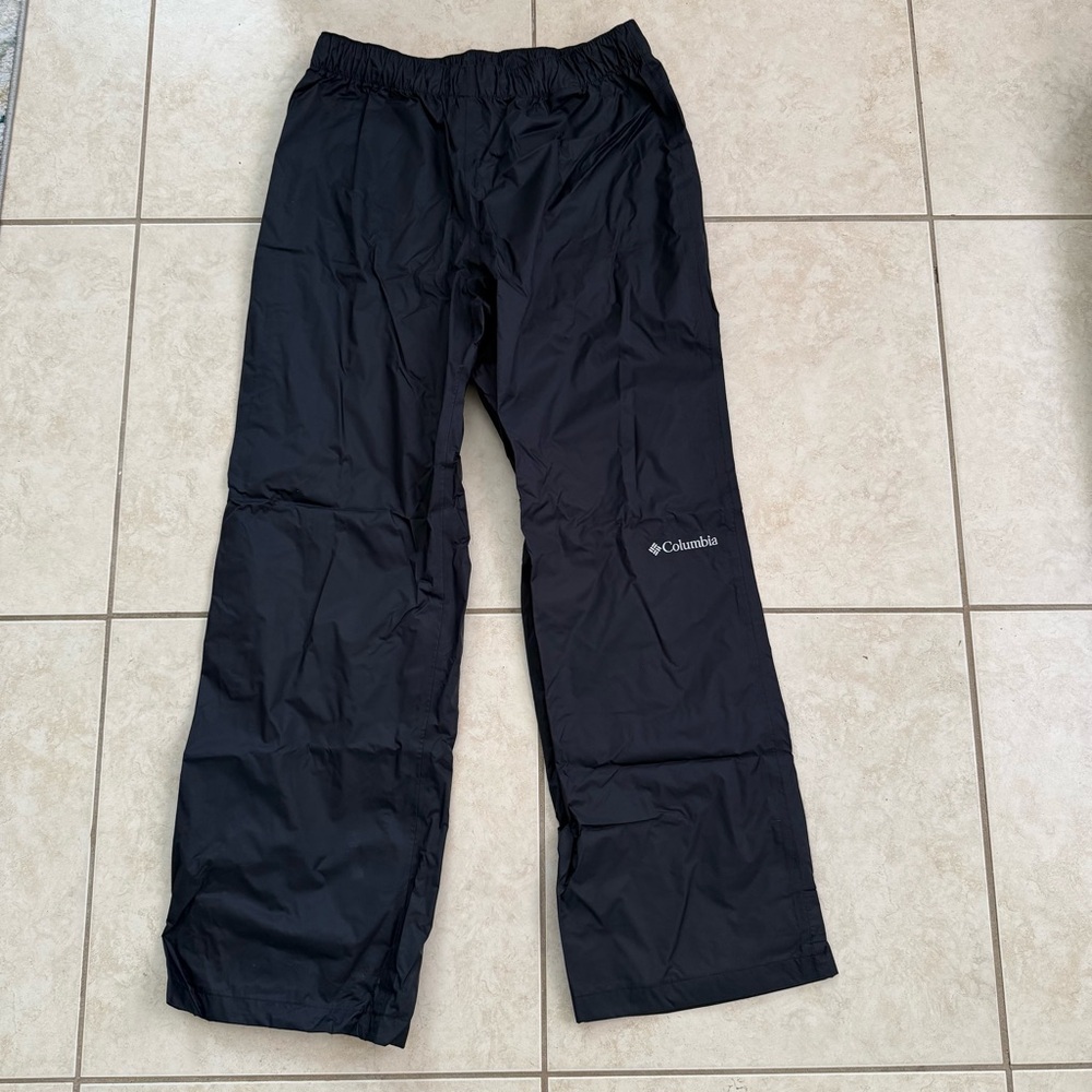 Columbia Men's Rebel Roamer II Pants Size Medium 30L Omni-Tech Waterproof Black